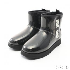 アグオーストラリア UGG australia Classic Clear Mini II アンクルブーツ レインシューズ PVC ブラック 1113190 レディース 中古｜reclo-as-shopping