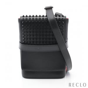 クリスチャンルブタン Christian Louboutin BENECH REPORTE ベンチレポート ショルダーバッグ レザー ブラック メンズ 中古｜reclo-as-shopping