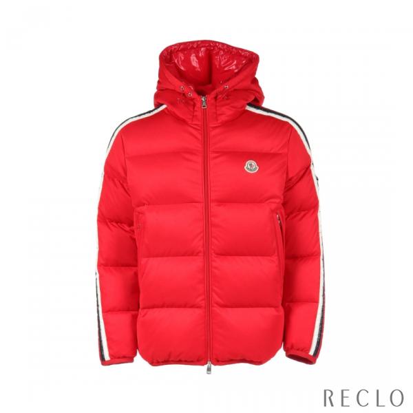 モンクレール MONCLER SANBESAN ダウンジャケット レッド フード付き 1A00237...