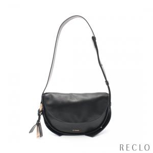 ジョイグライソン JOY GRYSON SIERRA FLAP SHOULDER BAG ショルダーバッグ レザー ブラック レディース 中古｜reclo-as-shopping