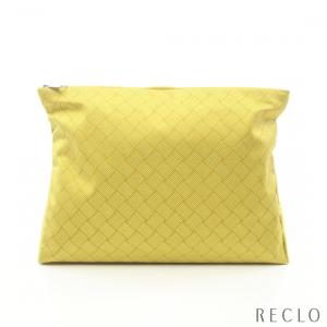 ボッテガヴェネタ BOTTEGA VENETA クラッチバッグ ナイロンキャンバス イエロー メンズ 中古｜reclo-as-shopping