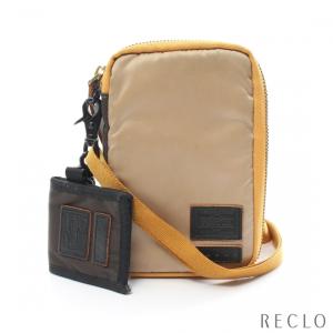 マルニ MARNI MARNI × PORTER ZIP WALLET ショルダーウォレット ナイロン ベージュ マルチカラー ユニセックス 中古｜reclo-as-shopping