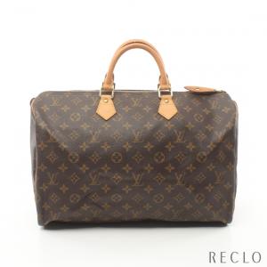 ルイヴィトン LOUIS VUITTON スピーディ40 モノグラム ハンドバッグ PVC レザー ブラウン M41522 レディース 中古｜reclo-as-shopping