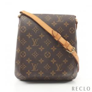 ルイヴィトン LOUIS VUITTON ミュゼットサルサ ショートストラップ モノグラム ショルダーバッグ PVC レザー ブラウン M51258 レディース 中古｜reclo-as-shopping