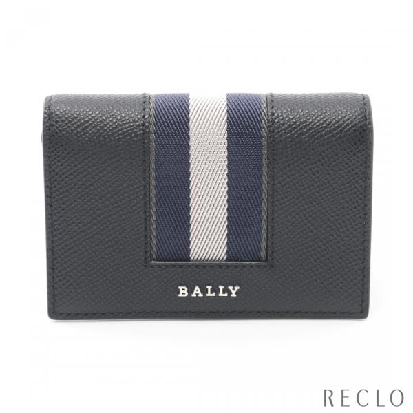 バリー BALLY カードケース 名刺入れ レザー ブラック ネイビー ライトグレー 6309705...