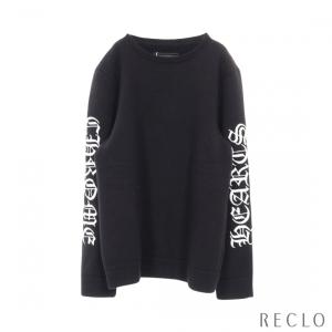 CHROME HEARTS（クロムハーツ） 袖ロゴ刺繍 クルーネック フルカシミア