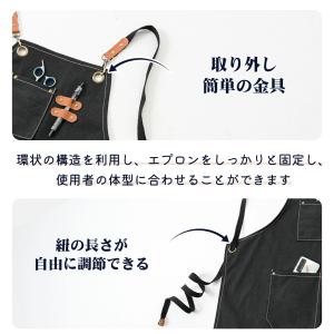 エプロン デニムエプロン エプロン メンズ レ...の詳細画像1