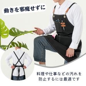 エプロン デニムエプロン エプロン メンズ レ...の詳細画像3