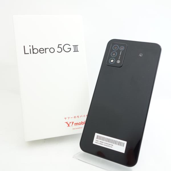 【SIMフリー】Libero 5G III A202ZT ブラック Y!mobile版SIMロック解...