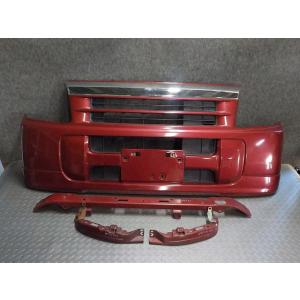 【送料込】 H18年 バモス ABA-HM1 フロントバンパー 赤 R504P [ZNo:03005034] 69539