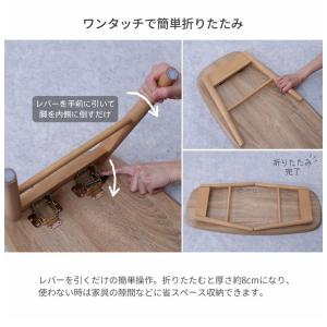 折畳テーブル 棚付き 折りたたみ テーブル 机...の詳細画像5