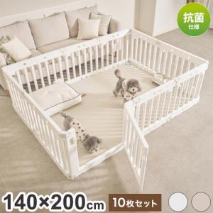 inuipet ペットサークル 140×200cm 10枚セット ドア付き ペット マット 滑り止めマット ドッグマット 滑り止め フローリング 滑らない フロアマット 代引不可｜recommendo