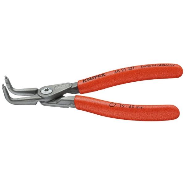 KNIPEX クニペックス 4821-J01 穴用精密スナップリングプライヤー 曲 SB 代引不可