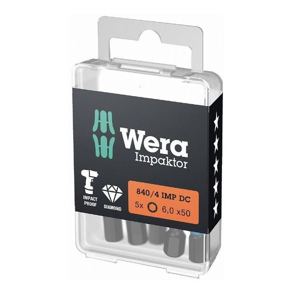 WERA ベラ ダイヤモンドコーティング インパクトドライバー用 ドライバービット10個入り 刃先サ...