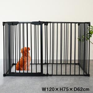 北欧 ペットゲート フェンス 扉 105×73cm スカンジナビアン ペット