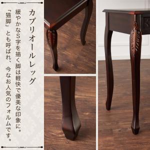 コンソールテーブル 幅90cm マホガ二ー材 ...の詳細画像3