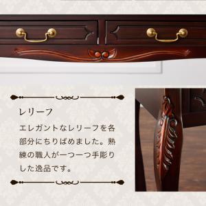 コンソールテーブル 幅90cm マホガ二ー材 ...の詳細画像4