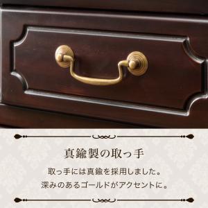 コンソールテーブル 幅90cm マホガ二ー材 ...の詳細画像5