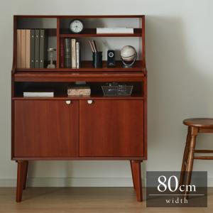 ライティング ビューロー オーク 完成品 木製 レトロ デスク 机 414B