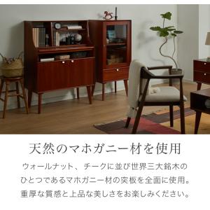 ライティングデスク 幅70cm 天然木 チーク...の詳細画像4