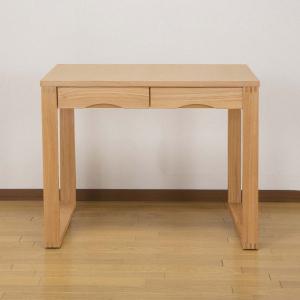 デスク 天然木タモ突板デスク 幅150cm 奥行45cm 引出し 北欧風 長机
