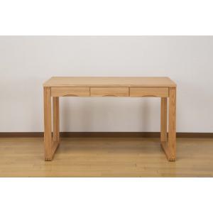 デスク 天然木タモ突板デスク 幅120cm 奥...の詳細画像4