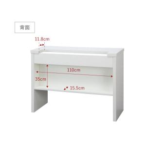 背面収納 棚付き カウンターテーブル テーブル...の詳細画像3
