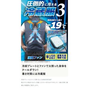 冷却ベスト ペルチェ式 冷蔵服 空調作業服 洗...の詳細画像1