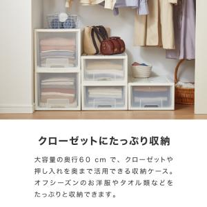 日本製 収納 ケース 浅型6個セット 奥行60...の詳細画像3