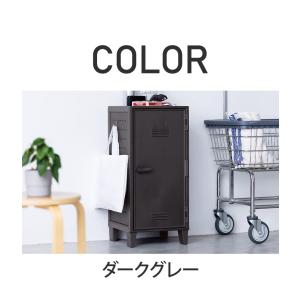 ロッカー風収納ケース ペグボード付き 扉 キャ...の詳細画像4