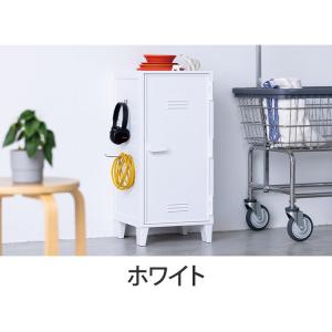 ロッカー風収納ケース ペグボード付き 扉 キャ...の詳細画像5