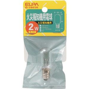 ELPA 火災報知器用電球 E12 30V 消費電力2W G1441H 工事・照明用品 作業灯・照明用品 電球 代引不可｜recommendo