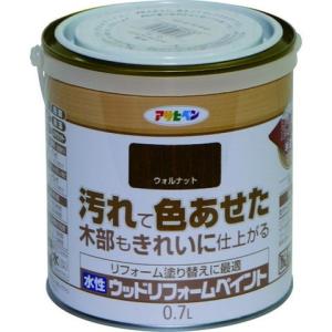 アサヒペン 水性ウッドリフォームペイント 0.7L ウォルナット 462626 代引不可｜recommendo