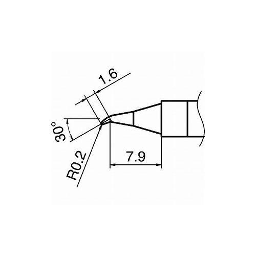 白光 コテ先 0.2JS型 T36-JS02 白光 株 はんだ用品 ステーション型はんだこて 代引不...
