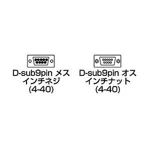 SANWA RS-232C延長ケーブル 3m ...の詳細画像2