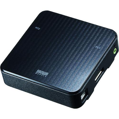 SANWA DisplayPort対応手元スイッチ付きパソコン自動切替器 2:1 SWKVM2WDP...