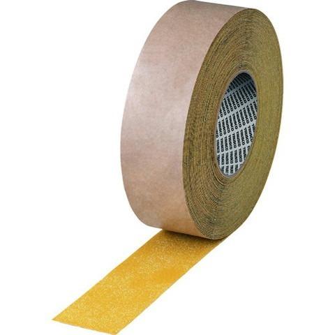 TRUSCO トラスコ ノンスリップテープ屋内外用 平滑面強粘着タイプ 50mmX5m 黄色 オ纏メ...