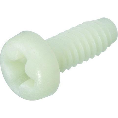 TRUSCO トラスコ ガラス繊維強化ポリアミドMXD6 RENY白 十字穴付ナベ小ネジ M4X6 ...