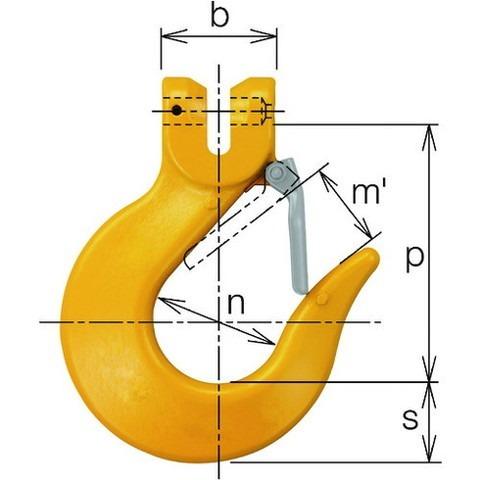 キトー チェンスリング カナグ部材 ピンタイプ スリングフックVSL 基本使用荷重3.2t VSL4...