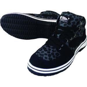 喜多 ハイカットセーフティスニーカー レオパルド 25.0 喜多 MG5590LEO25.0 保護具 安全靴 作業靴 作業靴 代引不可