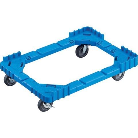 TRUSCO トラスコ OCドーリー 50Lオリコン用 エラストマー車輪 4輪自在ストッパー付 片側...