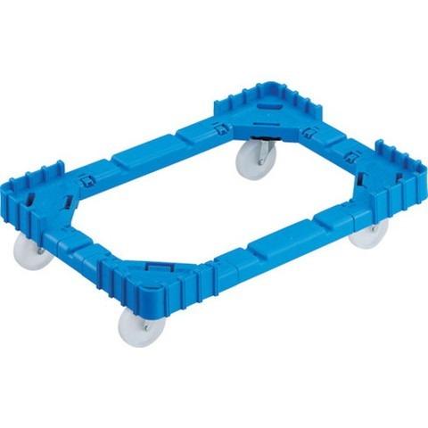 TRUSCO トラスコ OCドーリー 50Lオリコン用 ナイロン車輪 4輪自在 ブルー OCD50A...