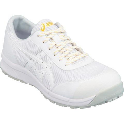 アシックス 静電気帯電防止靴 ウィンジョブCP21E ホワイト×ホワイト 27.5cm 1273A0...