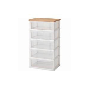 天馬 コスパクローゼットワイド 深3段 カプチーノ fits チェスト