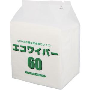 marusan エコワイパー60100枚入 丸三産業 清掃 衛生用品 清掃用品 ウエス 代引不可