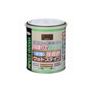 アサヒペン 水性強着色ウッドステイン 1.6L ウォルナット 464736 株 アサヒペン 塗装・内装用品 塗料 代引不可｜recommendo