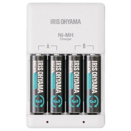 IRIS 578041 ビックキャパ リチャージ 充電器セット 単3型4個付 BCRSC3MH4S ...