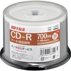 バッファロー 光学メディア CD-R PCデータ用 700MB 法人チャネル向け 50枚+5枚 RO...