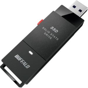 バッファロー PC対応 USB3.2 Gen2 TV録画 スティック型SSD 1TB ブラック Type-C付属 バッファロー SSDSCT1.0U3BA オフィス 住設用品 OA用品 メモリ 代引不可｜recommendo
