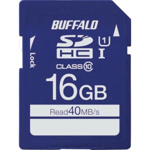 BUFFALO UHS-I Class1 SDHCカード 16GB RSDC016GU1S オフィス 住設用品 OA用品 メモリ 代引不可